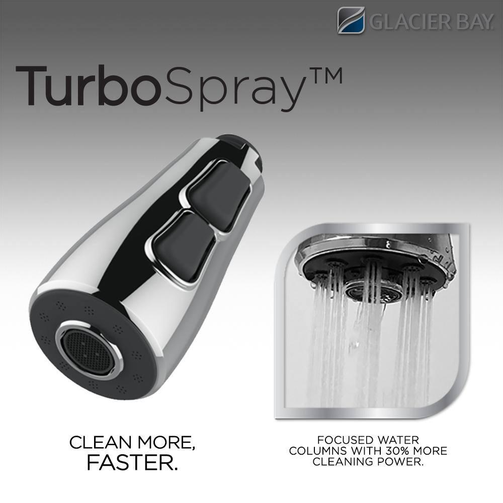 Vazon Touchless Single-Handle Pull-Down Sprayer Kitchen Faucet with TurboSpray in Chrome