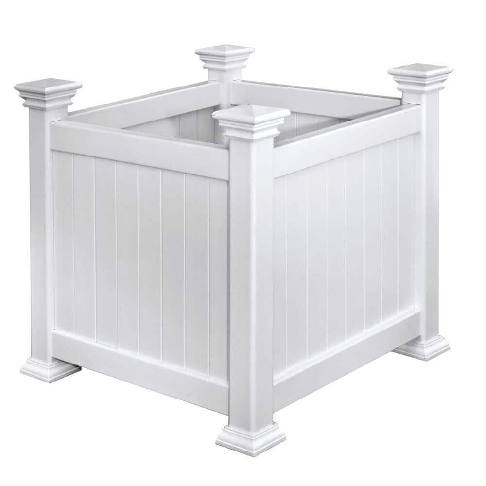 Vita White Vinyl Planter Box & Reviews | Wayfair