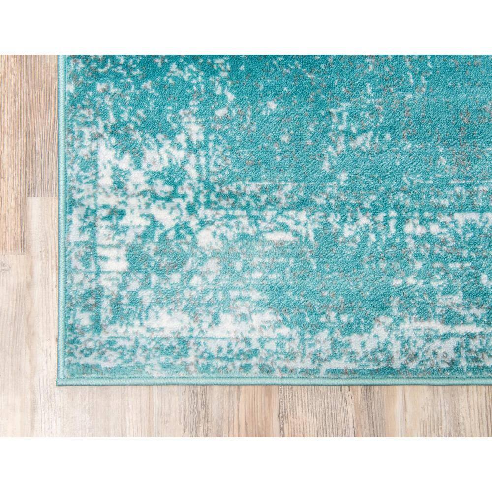 Unique Loom Sofia Collection Area Rug - Casino (7' 1" x 10' Rectangle Turquoise/Ivory)