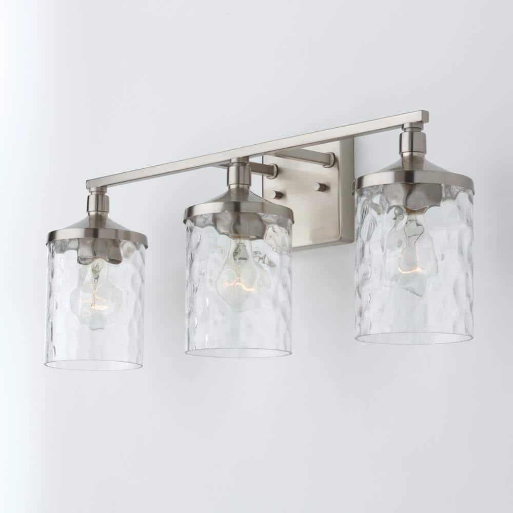 Capital Lighting 128831-451 Colton 3 Light 24" Wide Bathroom Vanity Light - Nickel