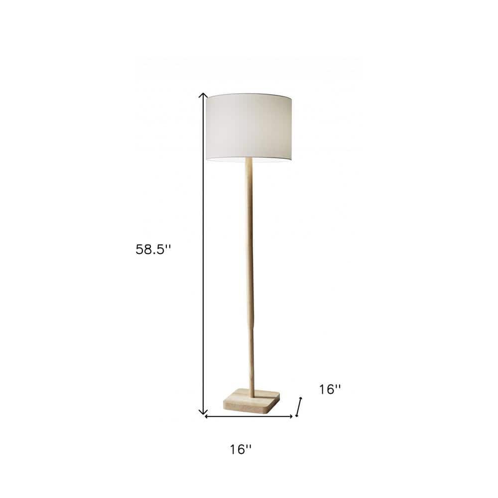 Morton Wood Floor Lamp (49")