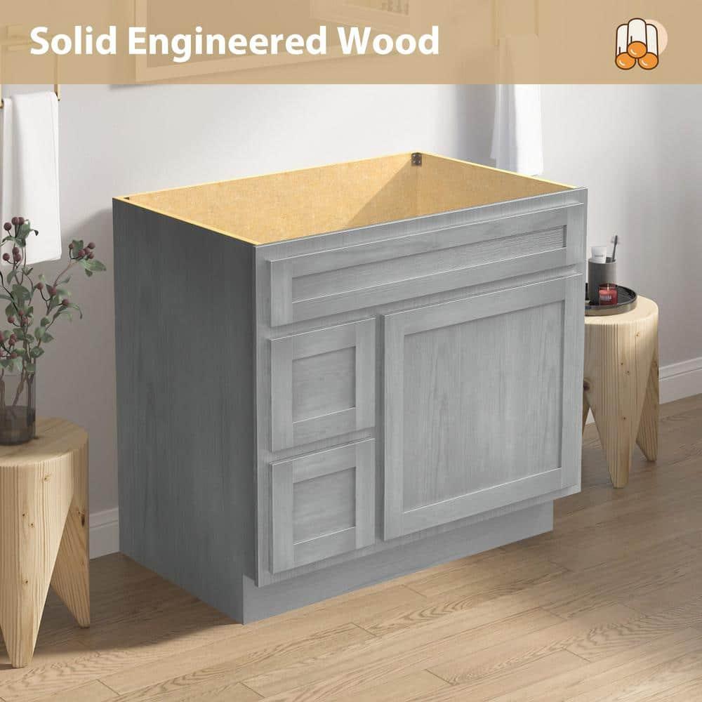Hibbitts 36" Single Bathroom Vanity Base Only