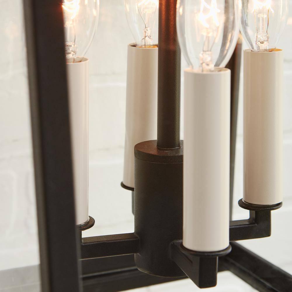 Generation Lighting Warren 25 3/4" High Black 4-Light Outdoor Wall Light