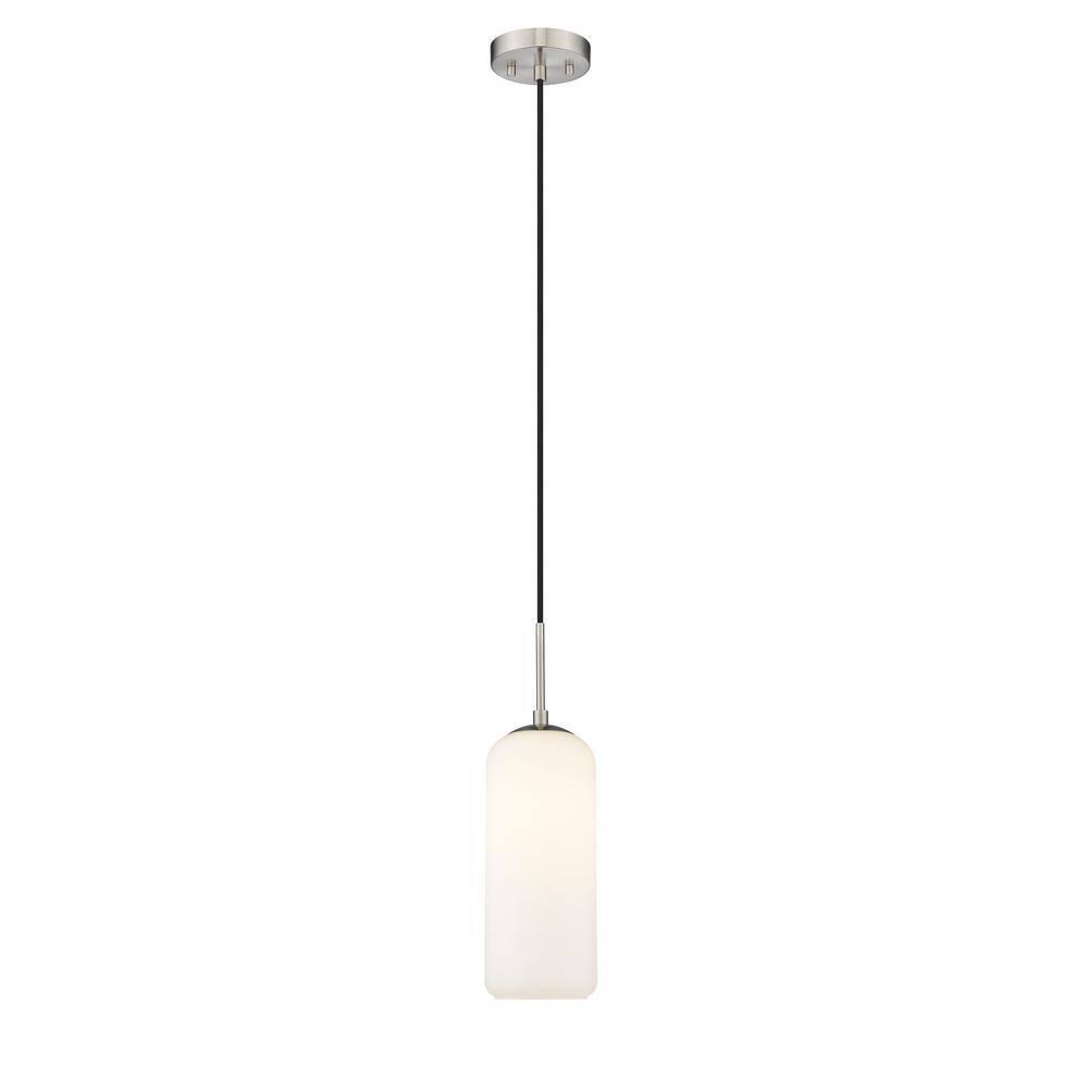 Z-Lite Monty 1 - Light Pendant in  Brushed Nickel/Opal
