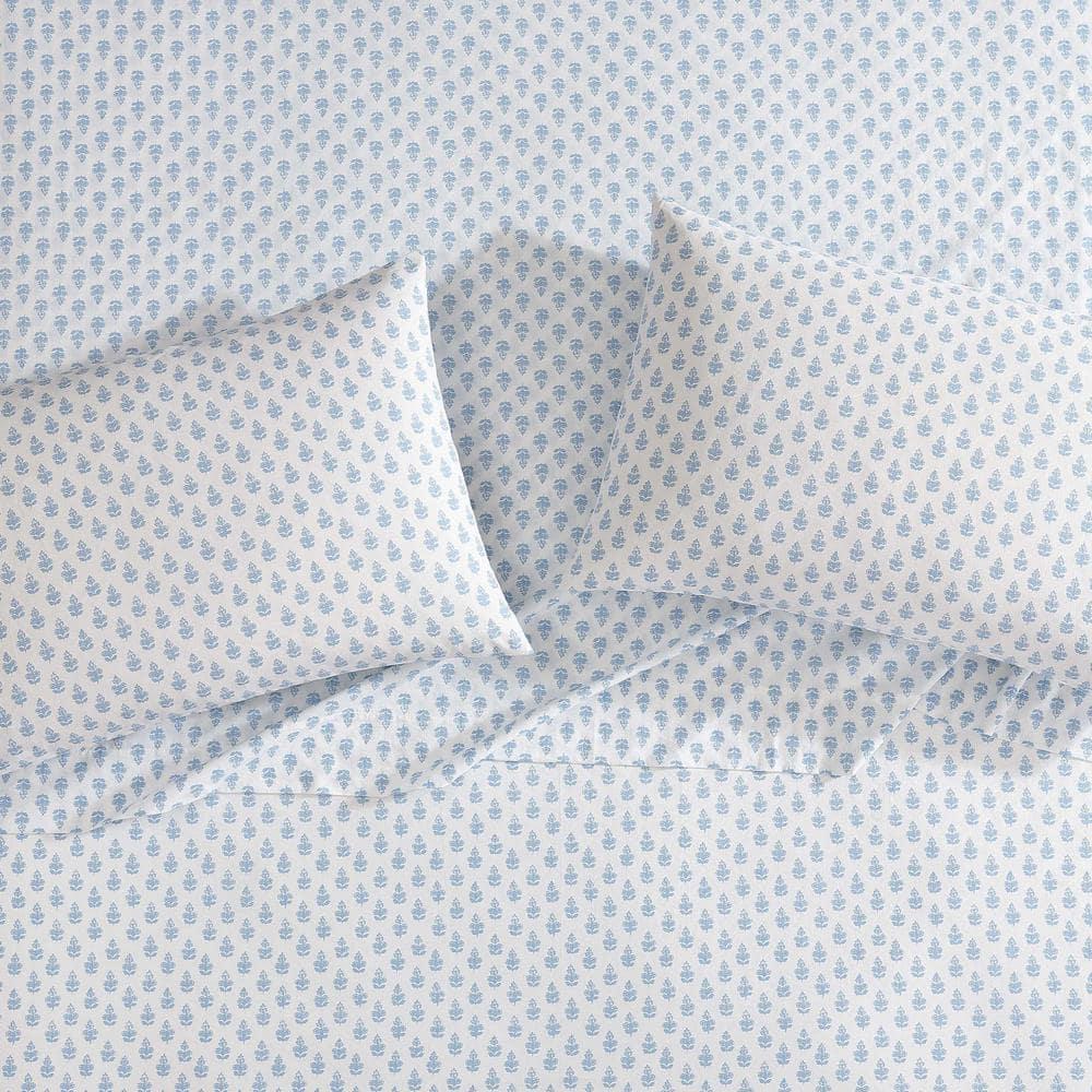 Laura Ashley Printed Cotton Percale Sheet Set