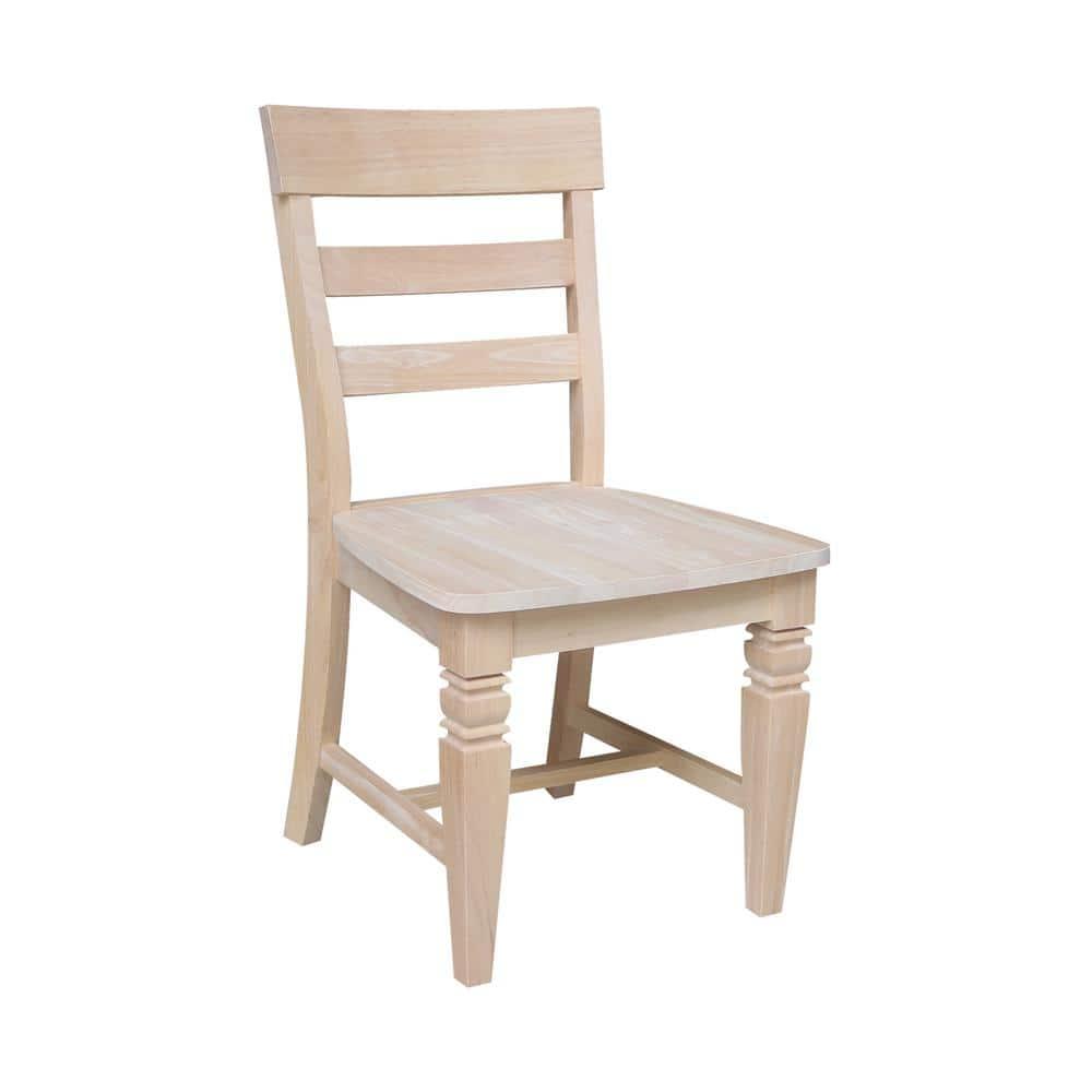 Set of Two Java Chairs with Solid Wood Seats