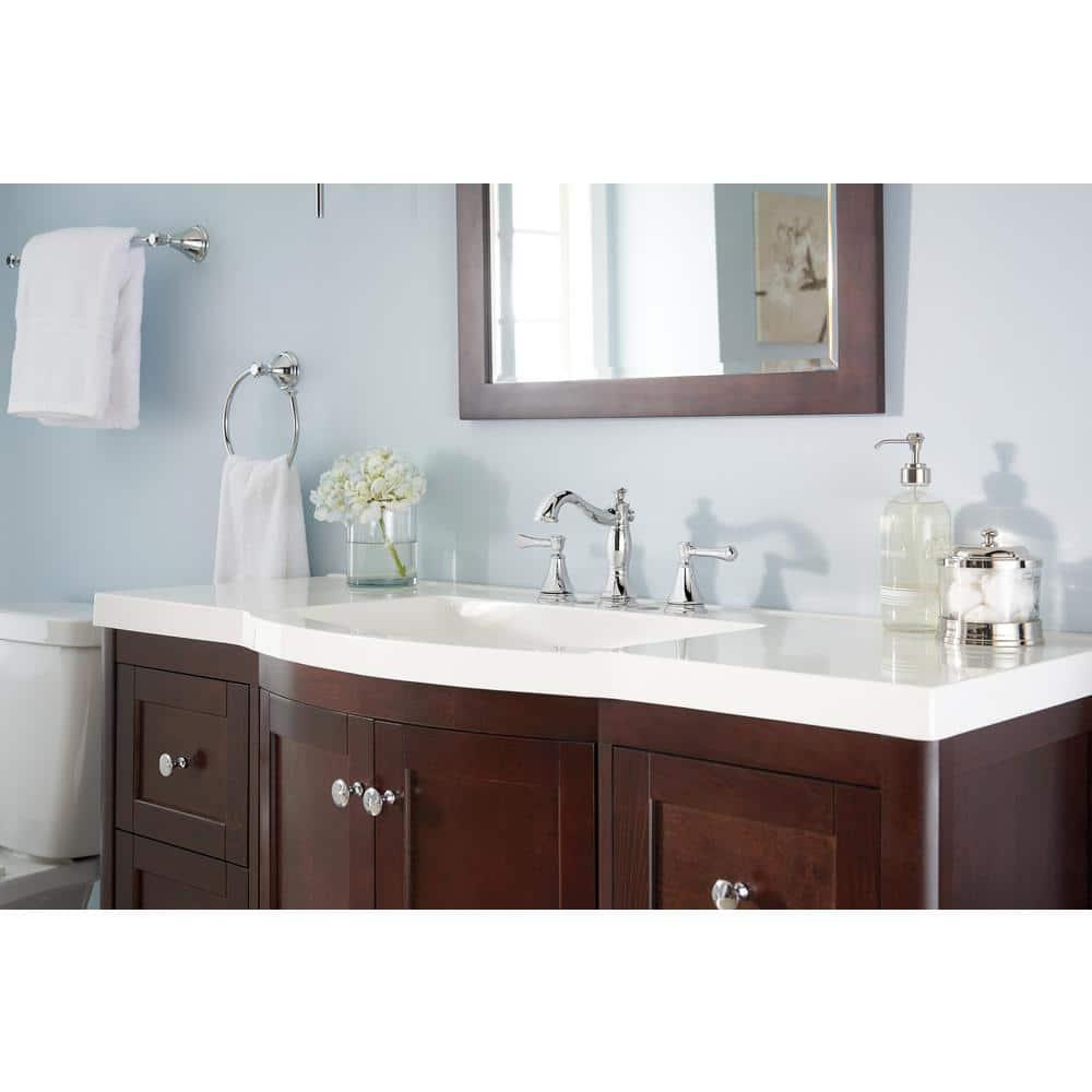 Cassidy Widespread Bathroom Faucet 3 Hole, 2-handle Bathroom Sink Faucet with Drain Assembly