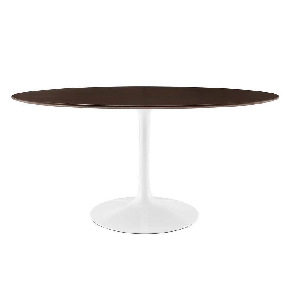 Modway Modway Silver Orchid Fein Oval Dining Table