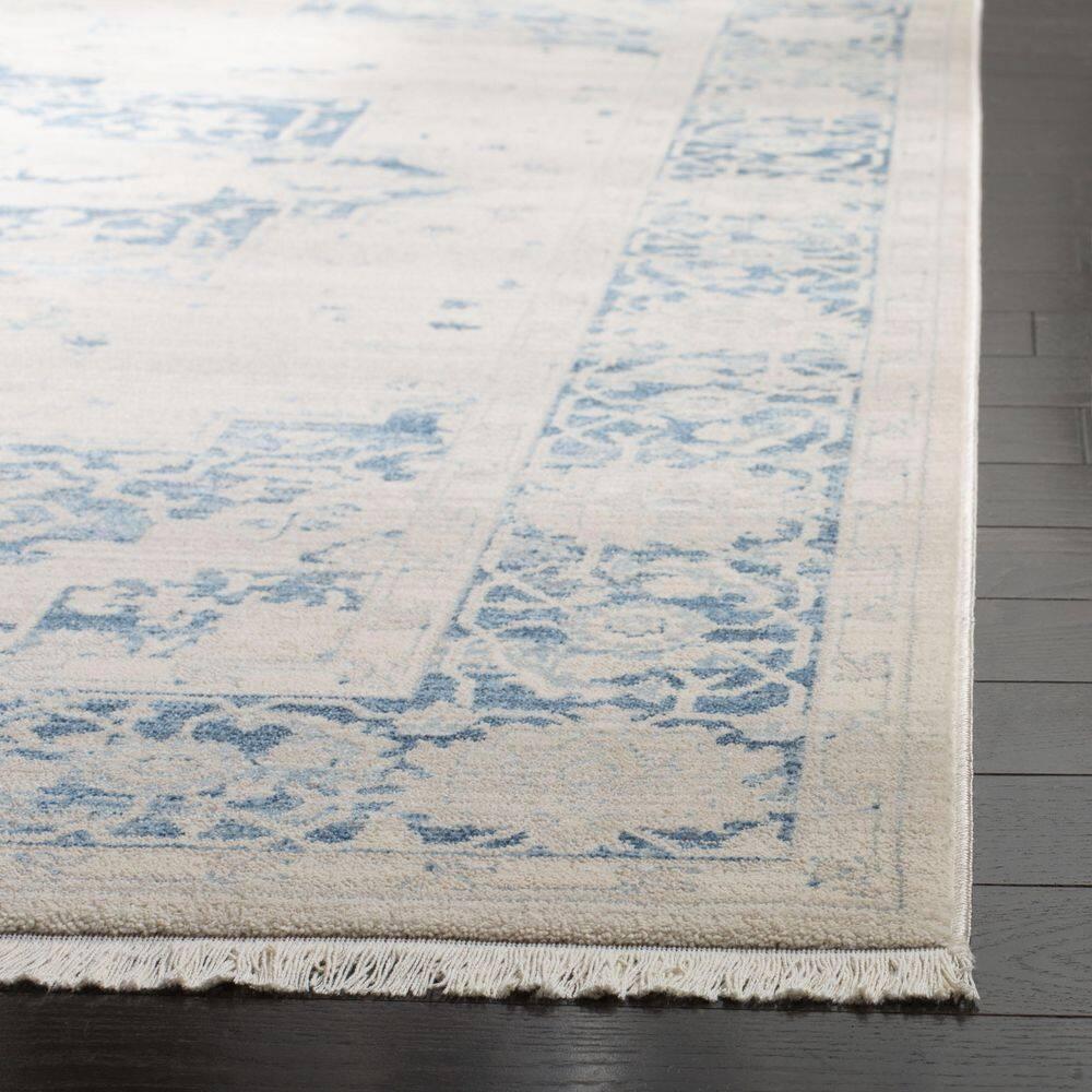 Vintage Persian VTP447 Power Loomed Indoor Accent Rug - Ivory/Blue - 3'x5' - Safavieh