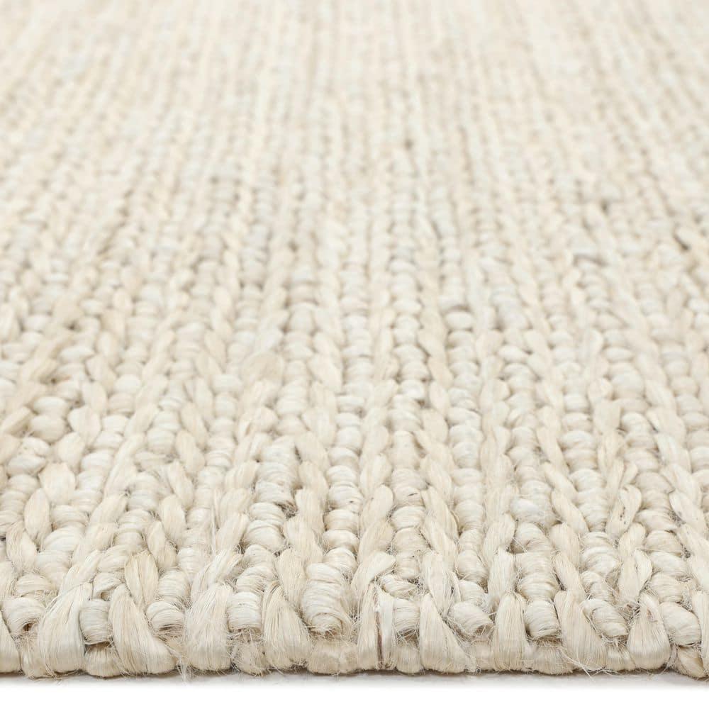 Wayne Jute Beige 9 ft. x 12 ft. Hand Woven Contemporary Transitional Area Rug