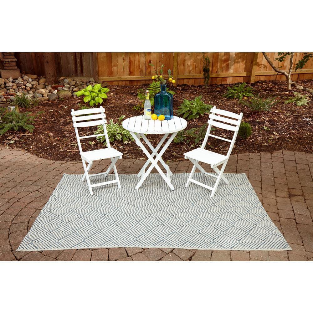 Momeni  Beige Como Rugs in Rectangle Shape - Big Blue 9'10" x 13'2" 10' x 14' Outdoor, Indoor Beige Rectangle