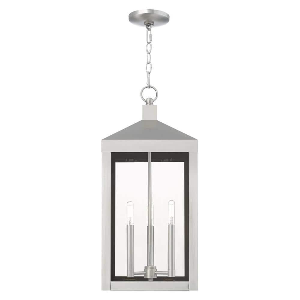 Livex Lighting Nyack 3 - Light Pendant in  Brushed Nickel