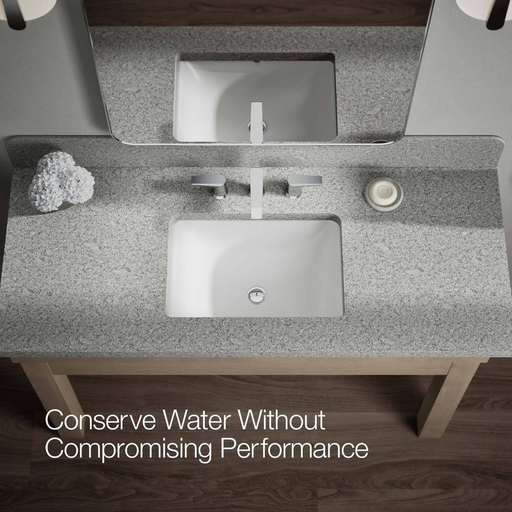 Kohler Hint Widespread Bathroom Faucet with Pop-Up Drain Assembly, 3 Hole 2-Handle Bathroom Sink Faucet, 1.2 gpm