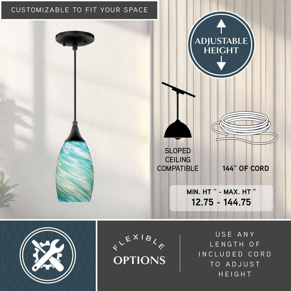 Vaxcel Milano 1 - Light Pendant in  Oil Rubbed Bronze