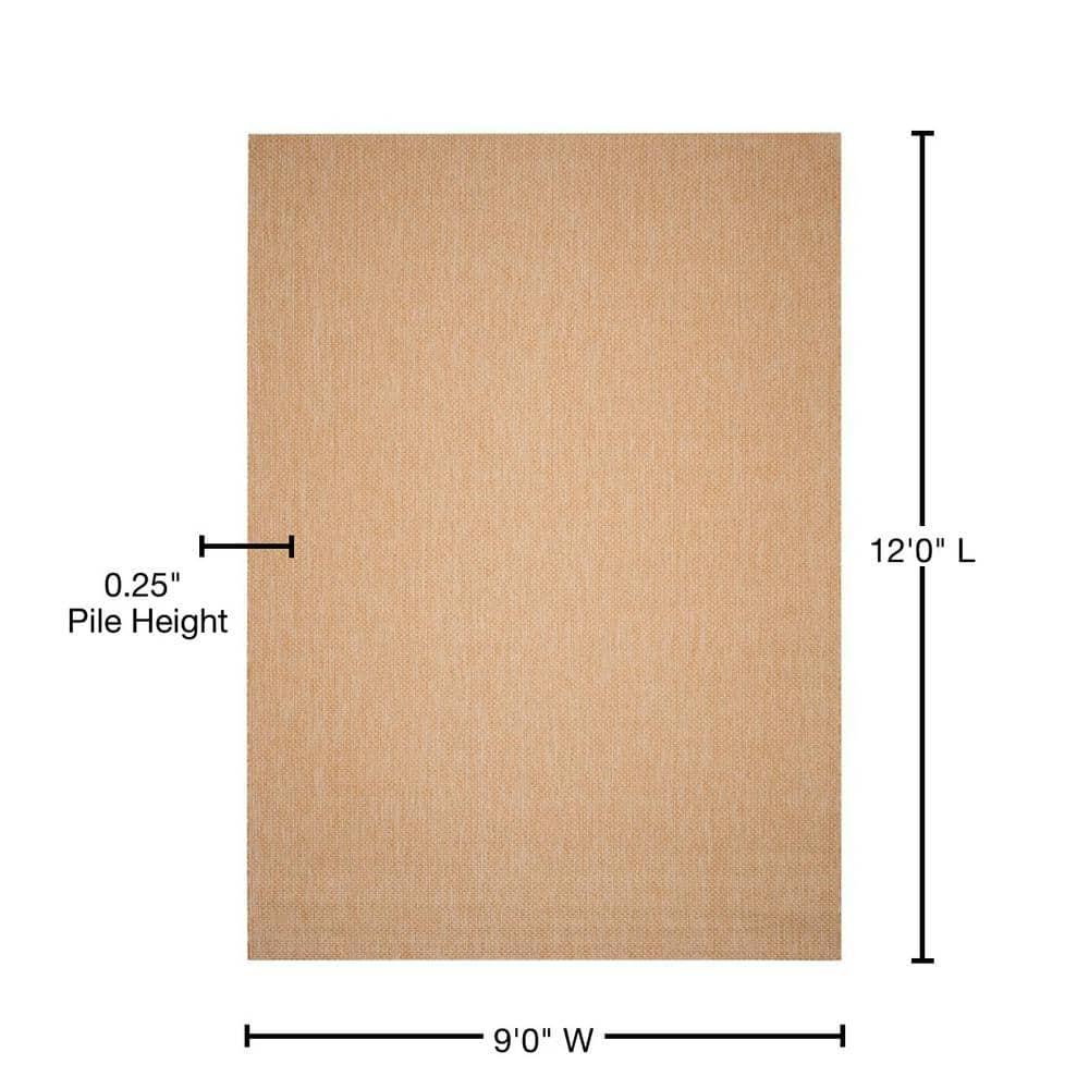 Courtyard CY8521 Power Loomed Indoor/Outdoor Area Rug - Natural/Cream - 8'9"x11'9" - Safavieh.