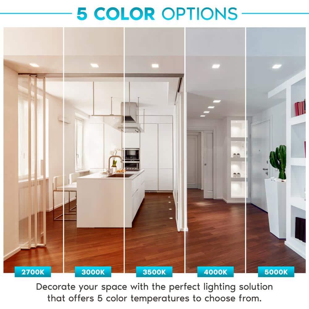 4" High Output Selectable CCT New Construction LED Retrofit Recessed Can Light