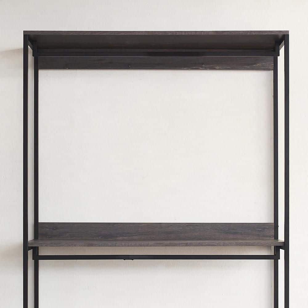 Maykoosh Rococo Romance 47" Handmade Home Comfort Wood Walk-In Closet Organizer With One Shelf In Rustic Gray