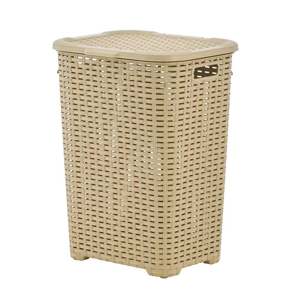 Rebrilliant Plastic Laundry Hamper with Handles