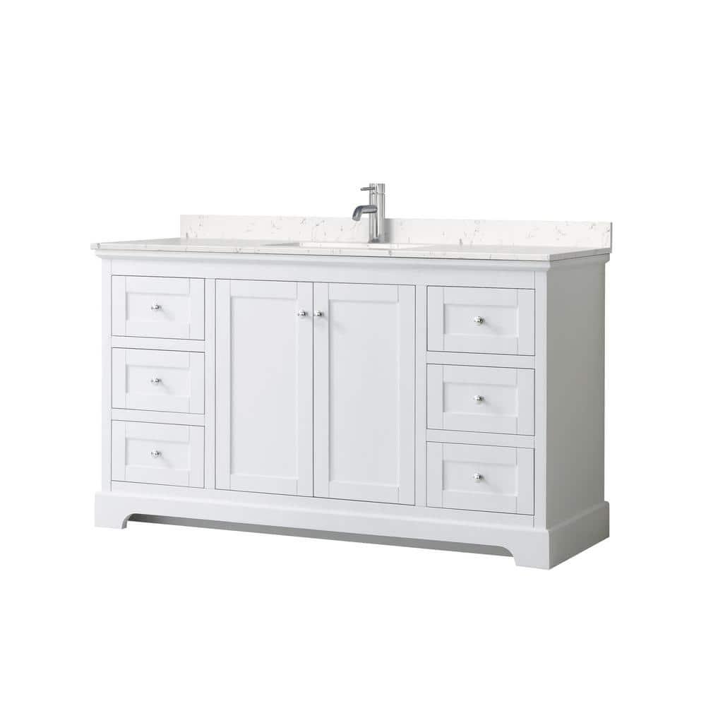 Wyndham Collection Avery 60'' Single Bathroom Vanity with Top