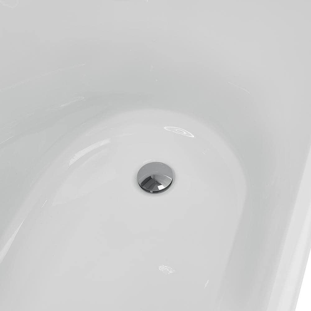Luxurious Spa Acrylic 69" x 30" Clawfoot Soaking Bathtub