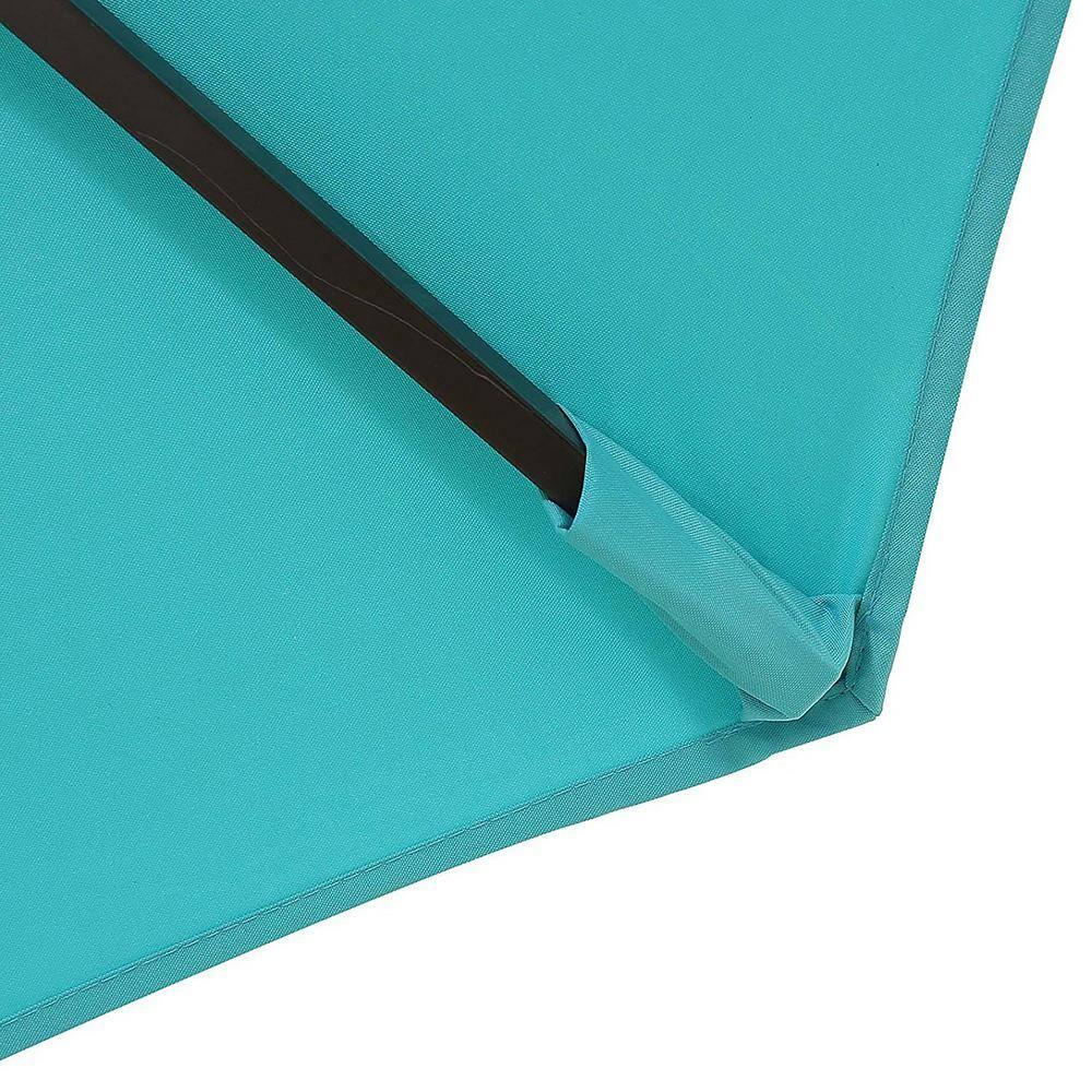 Westin Outdoor 9 Ft Patio Market Umbrella with Tilt & Crank, Turquoise