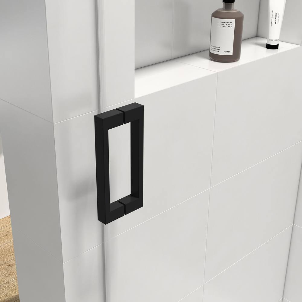 72'' - W x 76'' H Door Frameless Shower Door with Clear Glass