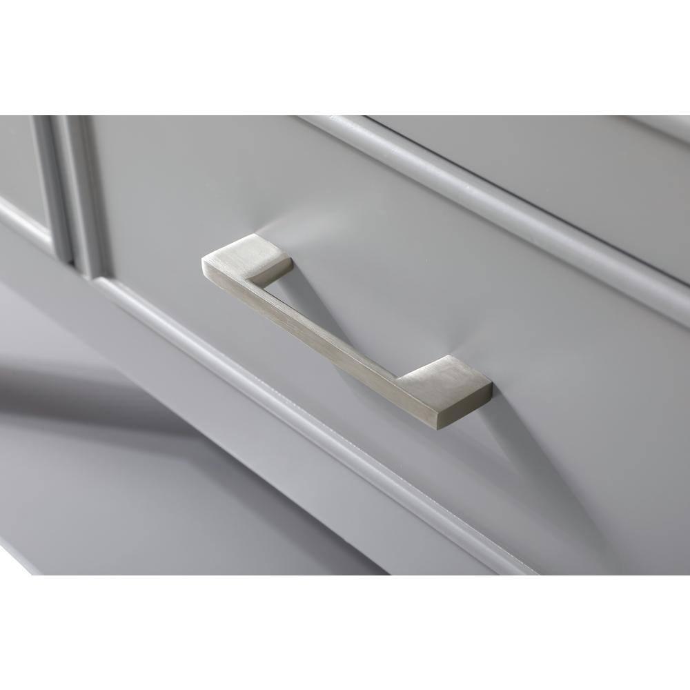 Elegant Decor Sinclaire 48" Aluminum Alloy & MDF Single Bathroom Vanity in Gray