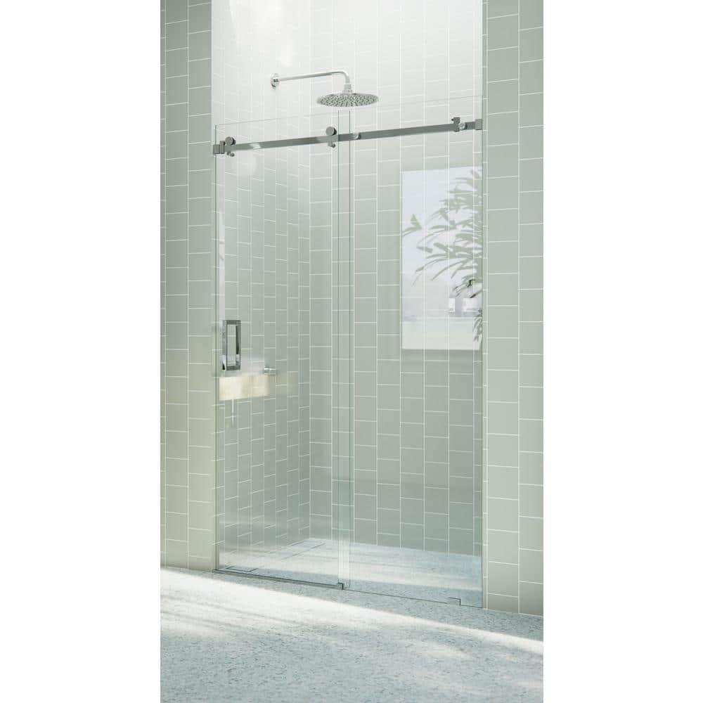 Astro 44 - 48 in. x 78 in. Fully Frameless Glass Sliding Shower Door