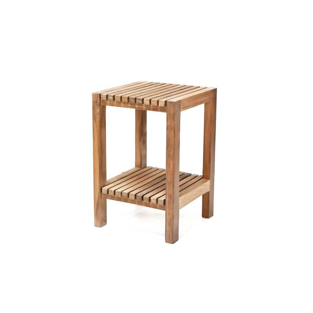 ARB TEAK & SPECIALTIES BEN601 Teak Shower Bench Fiji 12' (30 cm) with Shelf