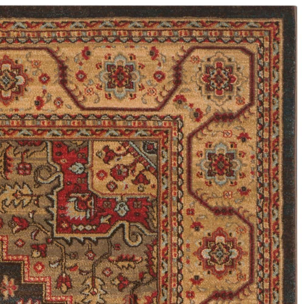 Mahal MAH656 Power Loomed Indoor Area Rug - Navy/Natural - 8'x11' - Safavieh.