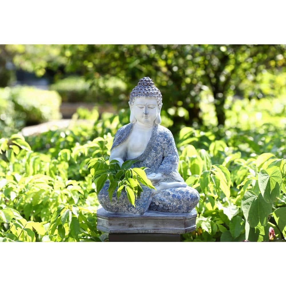 TECHKO 15" Buddha Garden Statue
