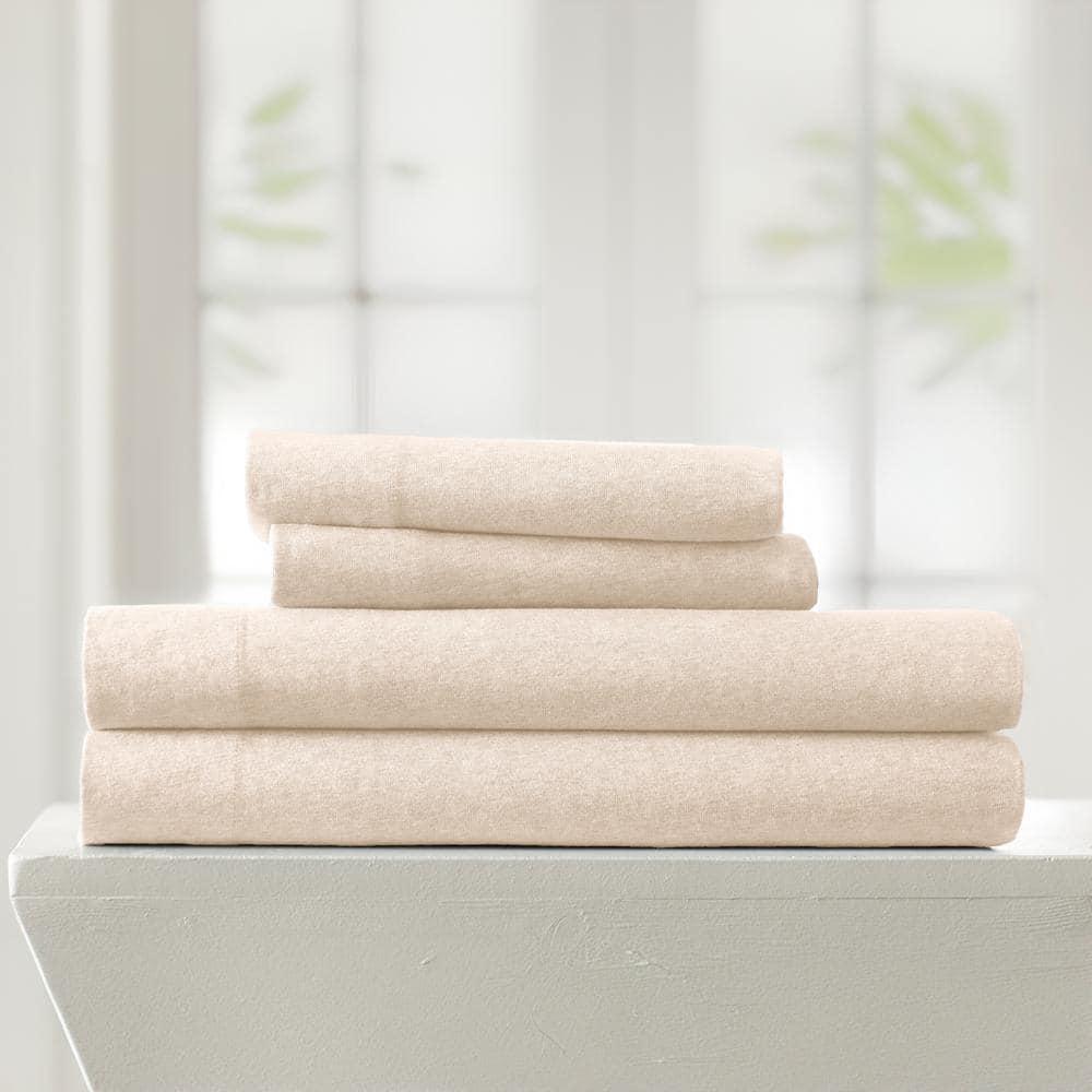4 Piece 100% Cotton Jersey Knit Sheet Sets