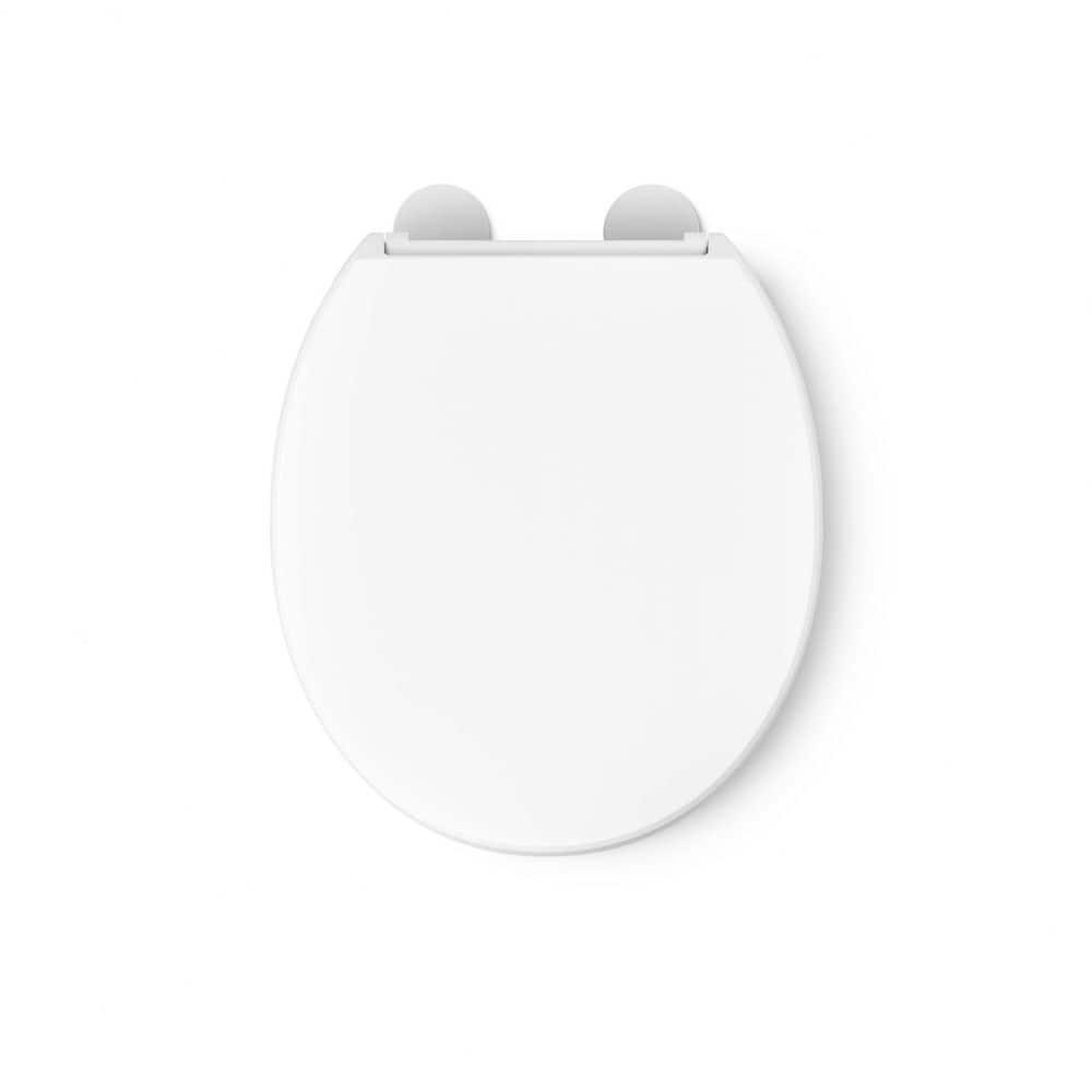 Hyten Elevated Toilet Seat with Quiet-Close Lid and Seat and Grip-Tight Bumpers