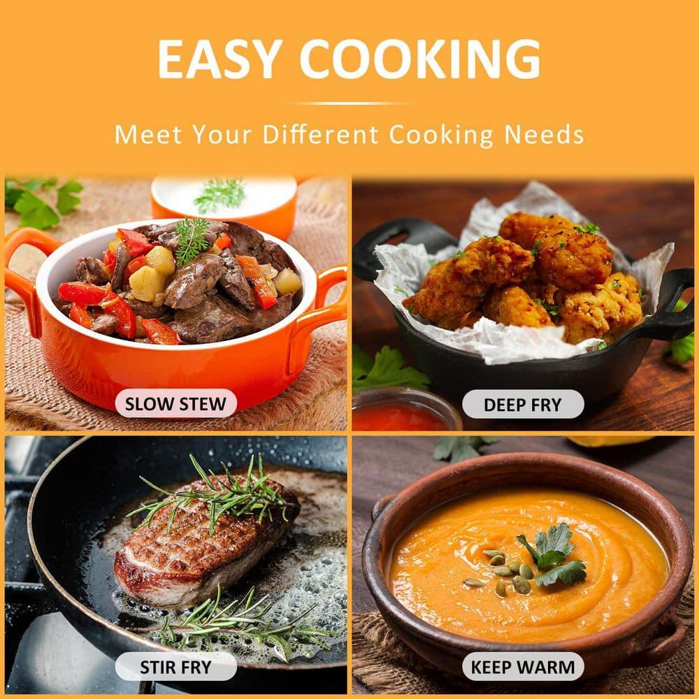 Portable 2-Burner 7.4 in. Black Electric Stove 1800-Watt Hot Plate with Anti-Scald Handles