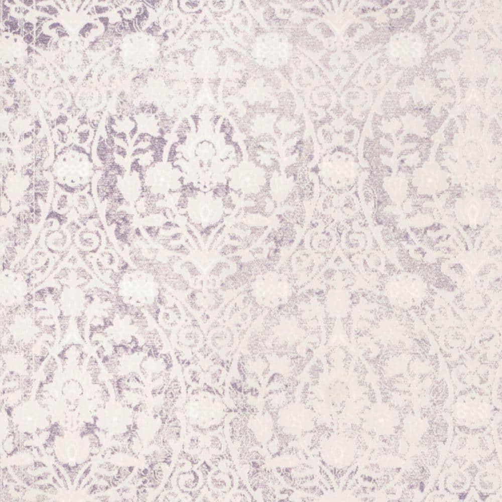 Safavieh Passion Parc 7 x 9 (ft) Loomed Synthetic Lavander/Ivory Rectangular Indoor Distressed/Overdyed Vintage Area rug
