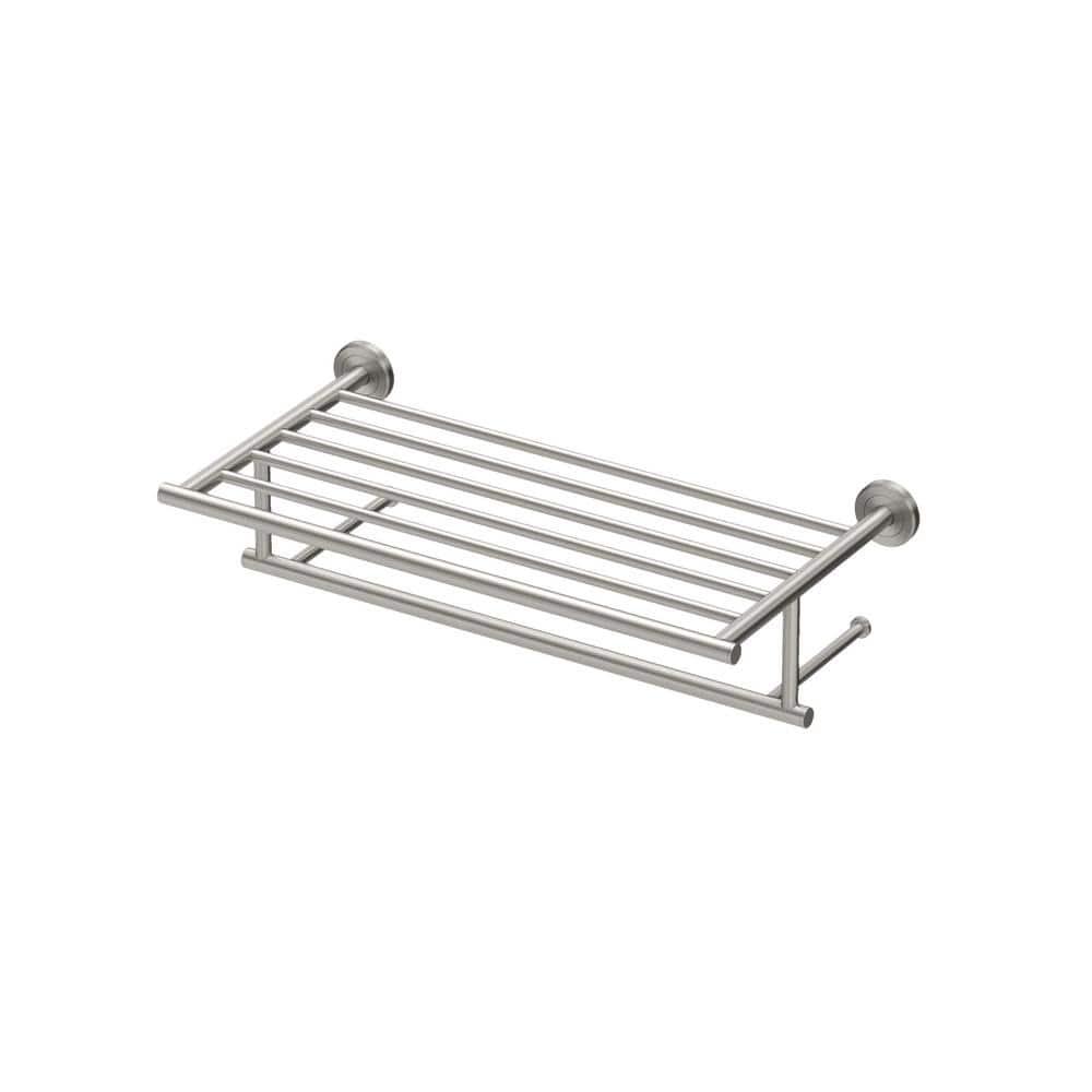 Latitude II Wall Mounted Towel Rack | Hotel Style Stainless Steel Towel Rack with Towel Bar