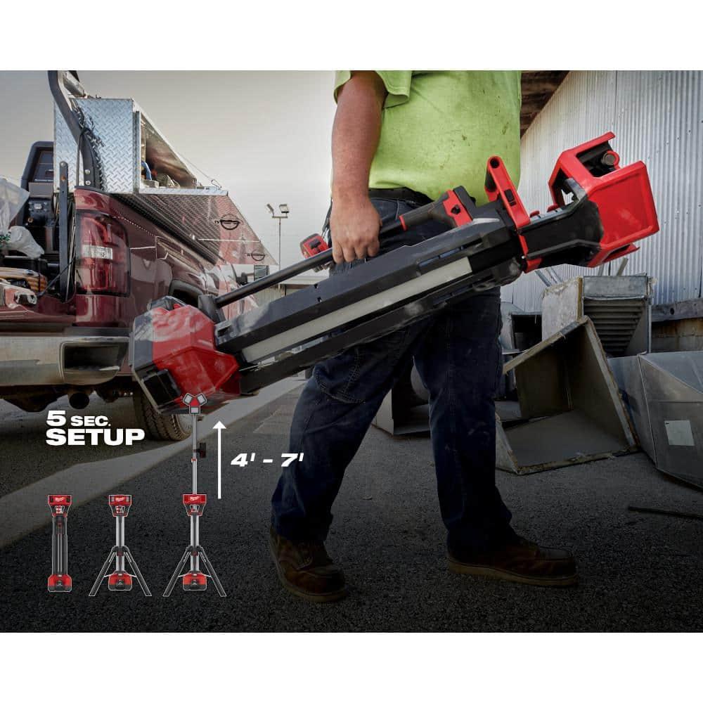 Milwaukee 2136-20 M18 ROCKET LED Tower Light and Charger 7 ft. Max Height