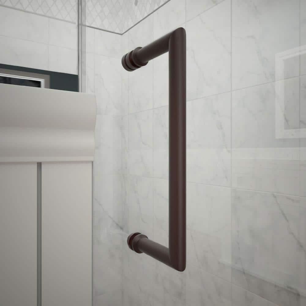Unidoor 41" W x 72" H Hinged Frameless Shower Door with Clearmax™ Technology