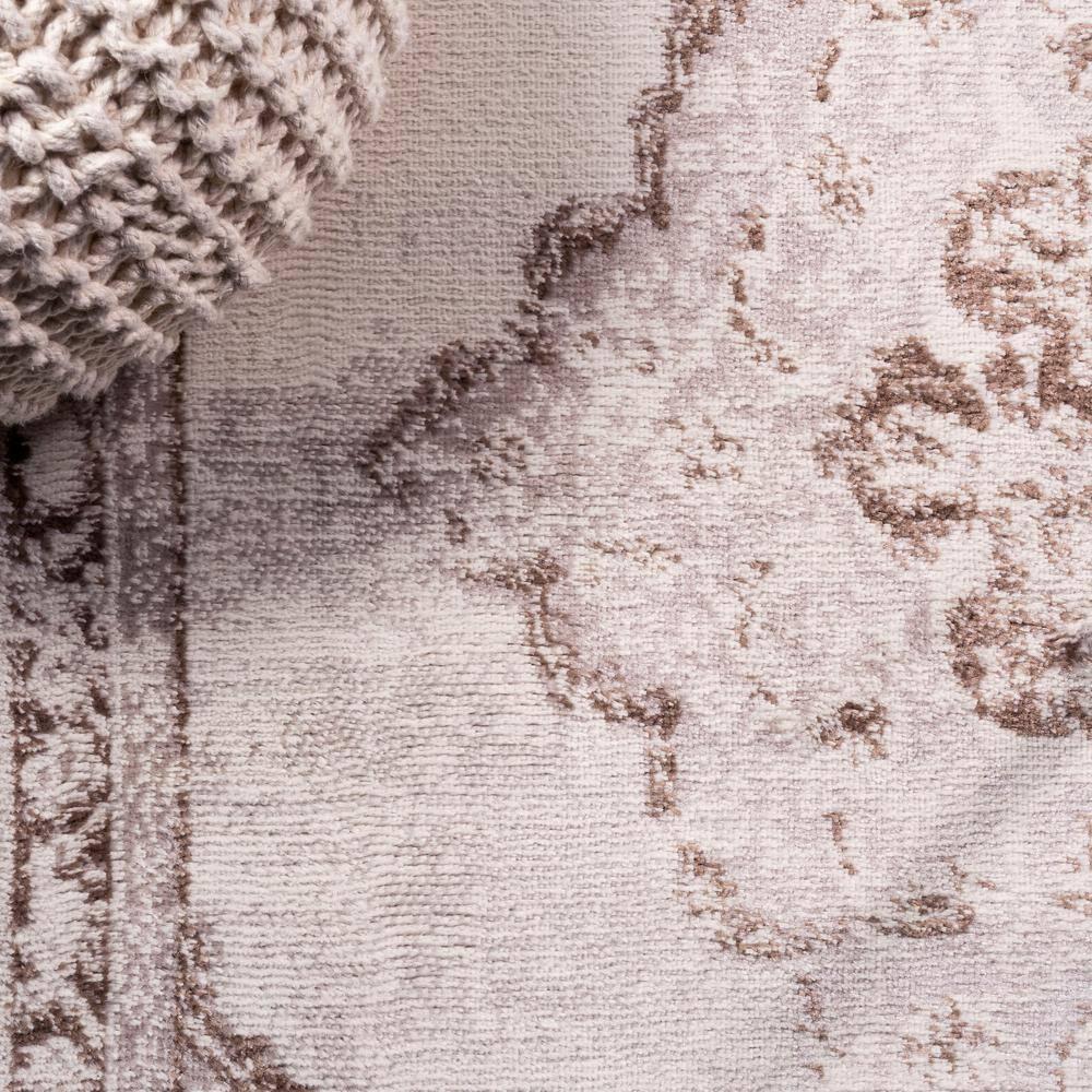 8'x10' Alhambra Ornate Medallion Modern Area Rug, Cream/Red - JONATHAN Y