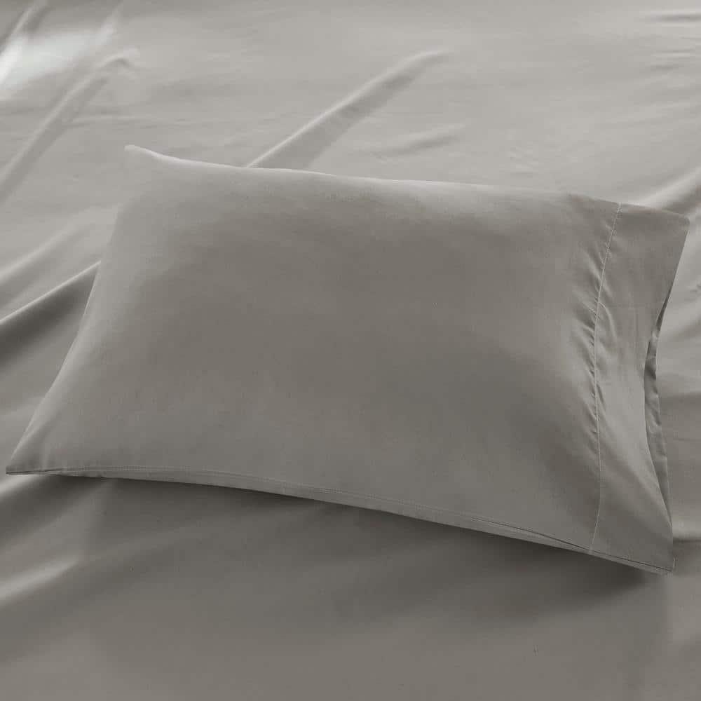 Comfort Classics 3M Microcell All Season Moisture Wicking Sheet Set, Gray, Queen