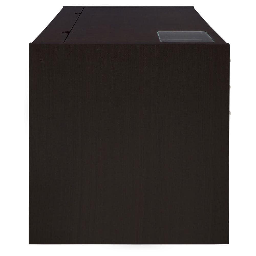 Halston 3 Drawer Office Desk Cappuccino - Coaster