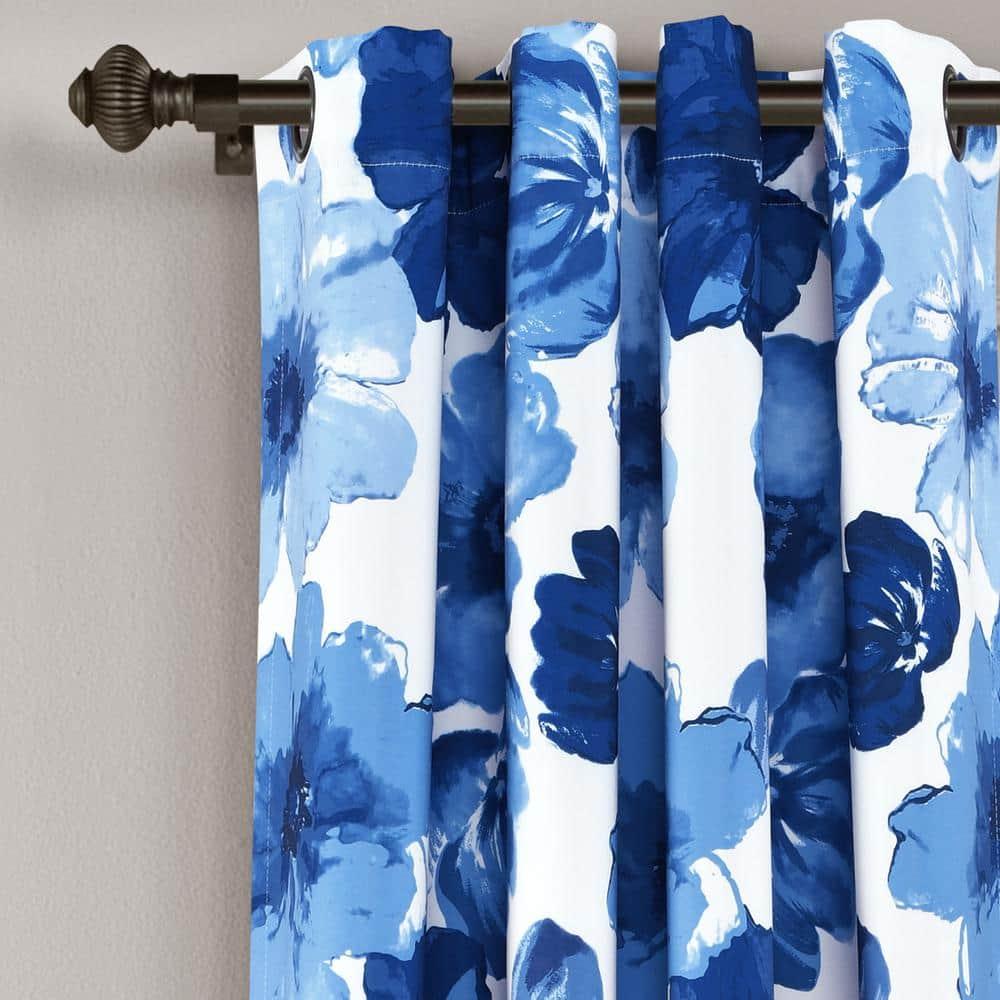 Lush Decor Leah Polyester Room Darkening Curtain Pair (Set of 2)