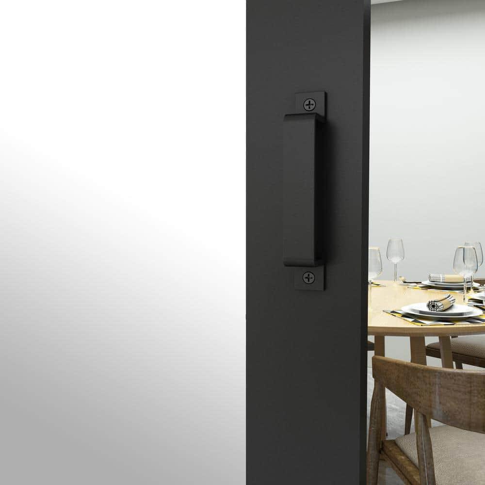 Calhome Sliding Mirror Barn Door with Hardware Kit and Door Handle