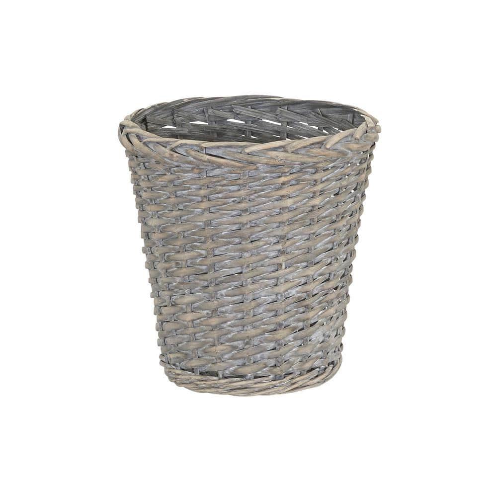 Household Essentials Willow Wicker Open Waste Basket