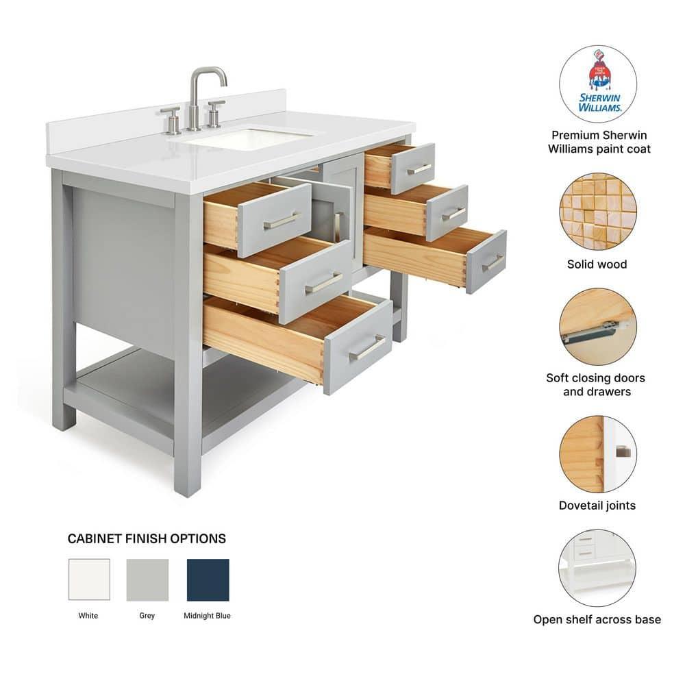 Magnolia Bath Vanity Rectangular Basin S049SWQ