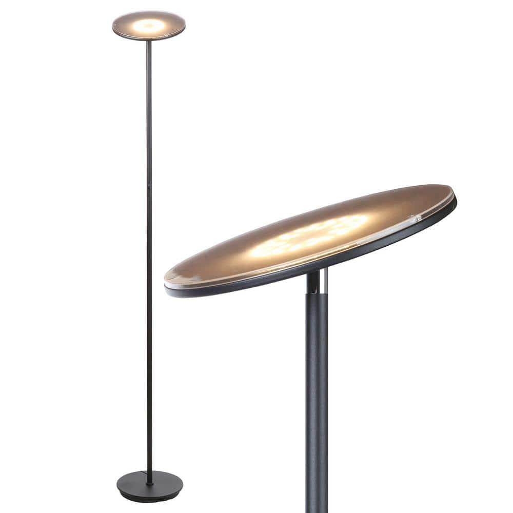 Brightech Sky Industrial 63 in. Dimmable LED Floor Lamp with Adjustable Head