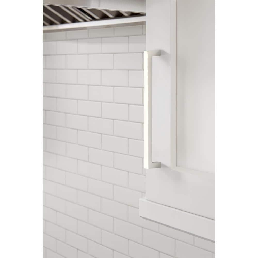 Monument 7-9/16 inch (192mm) Center-to-Center Polished Nickel Cabinet Pull