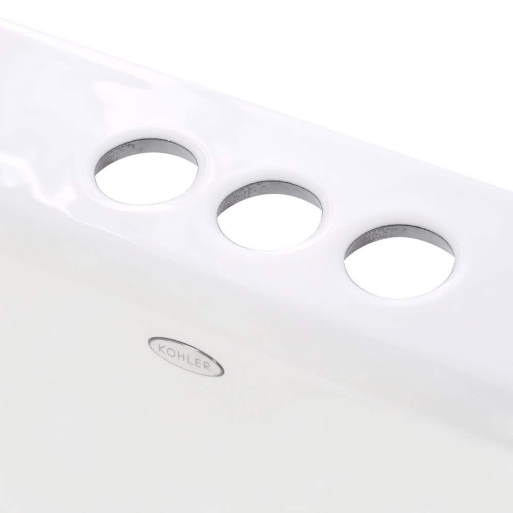 Tahoe Metal Rectangular Drop-In Bathroom Sink with Overflow