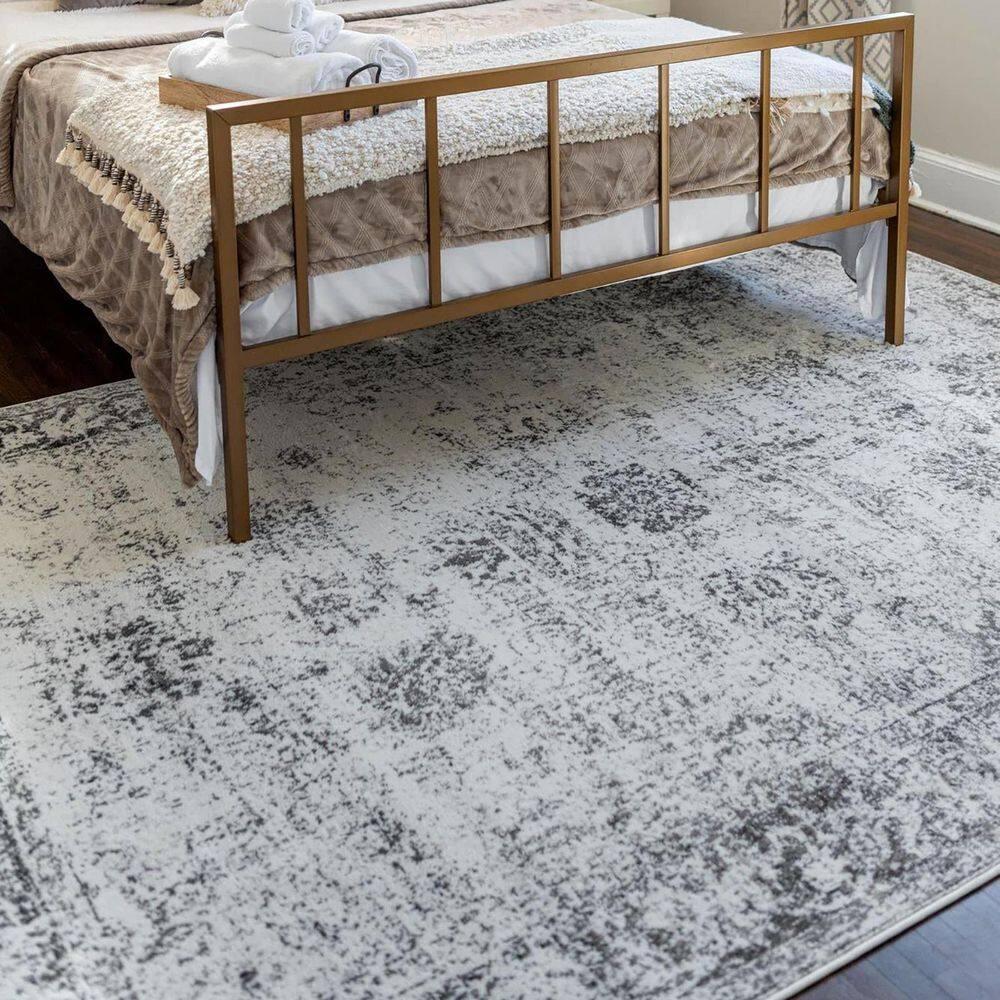 Unique Loom 8' 0 x 10' 0 Sofia Casino Gray Area Rug