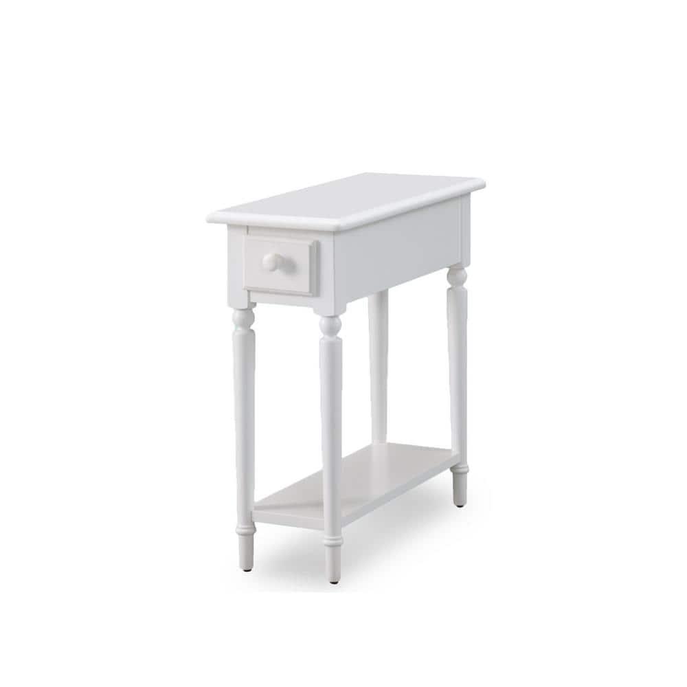 Coastal Narrow Side Table in Orchid White